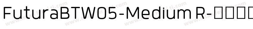 FuturaBTW05-Medium R字体转换